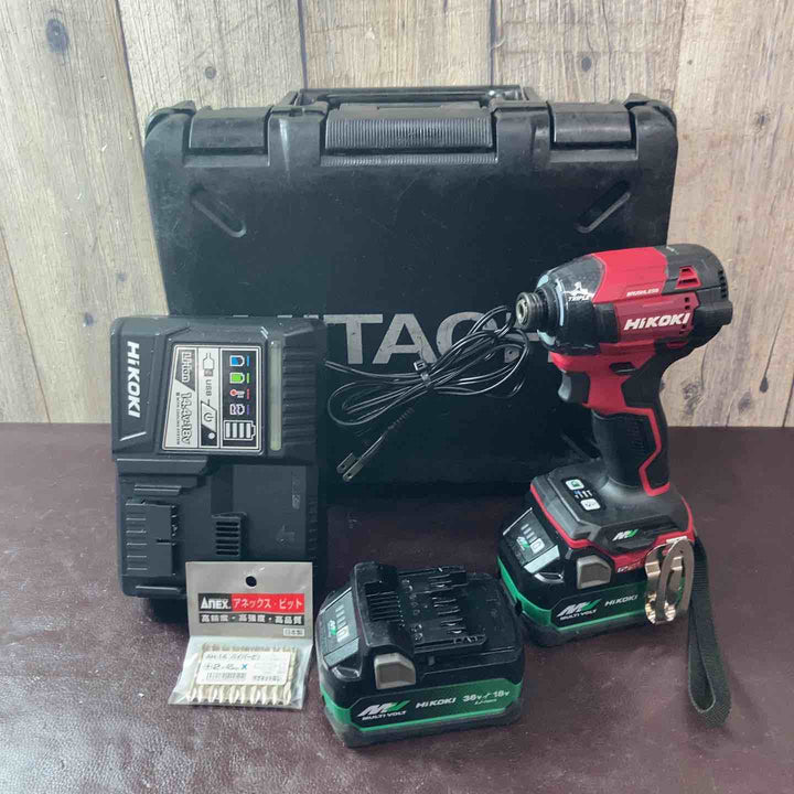 【中古品】 ハイコーキ(HIKOKI ※旧:日立工機) コードレスインパクトドライバ スコーピオンレッド WH36DD(2XHRSZ) 【東大和店】
