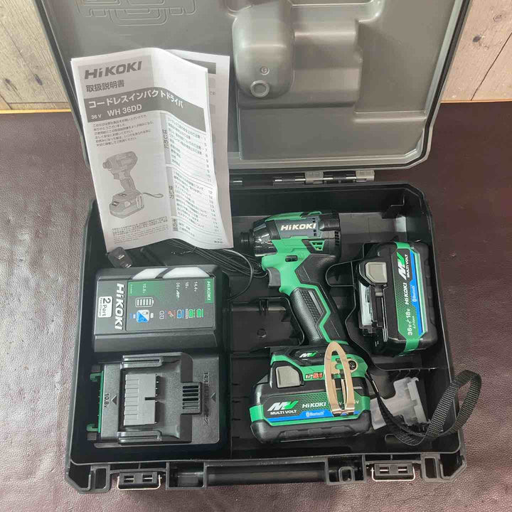 【未使用(店頭展示品)】ハイコーキ(HIKOKI ※旧:日立工機) コードレスインパクトドライバ アグレッシブグリーン WH36DD(2XHLSZ)【東大和店】