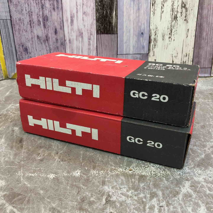 ◇HILTI/ヒルティ ピン/ガス缶 2箱セット GX120用 ガス缶 GC20 4本 ガス未使用【八潮店】