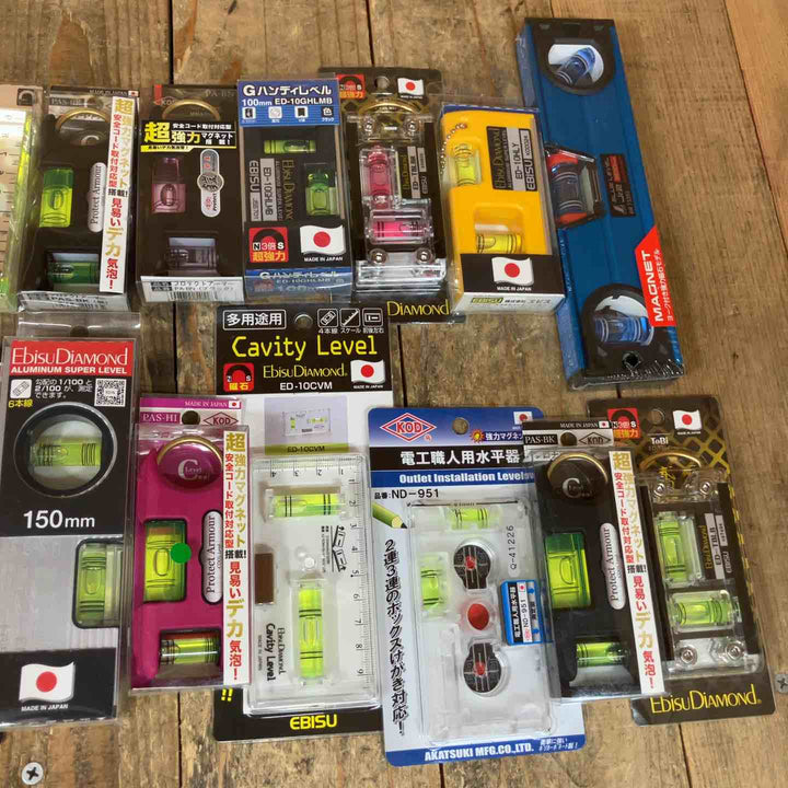 【未使用品】水平器 磁石モデル マグネット付き 20個セット まとめ売り エビスダイヤモンド KOD シンワ等【所沢店】