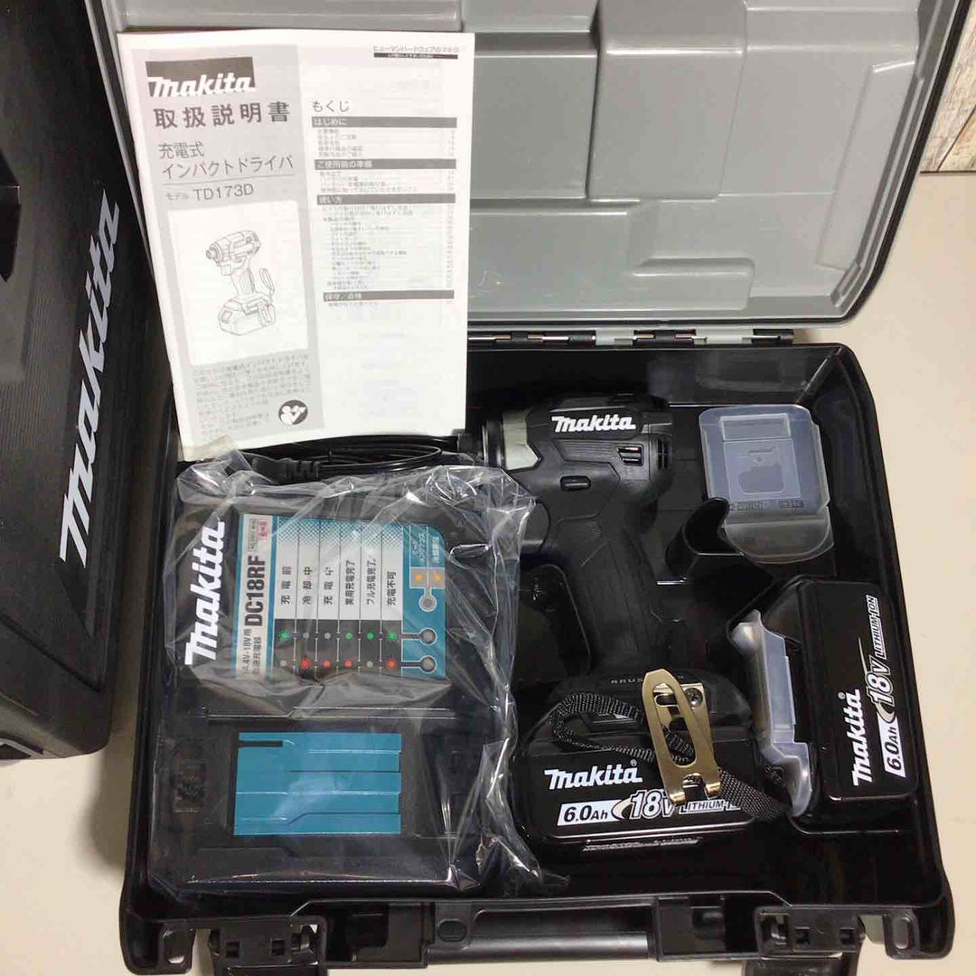 【未使用品】 マキタ makita コードレス インパクトドライバー TD173DRGX TD173DRGXB TD173DRGXO 5台セット 青 ブルー 黒 ブラック オリーブ【戸田店】