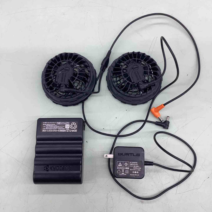 ◇BURTLE バートル エアークラフト 2024年モデル ファンユニットAC08-1 バッテリーAC08 22V セット【越谷店】