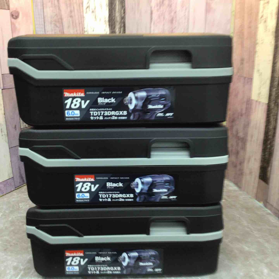 【未使用品】3台セット マキタ makita TD173DRGXB 18V 充電式インパクトドライバ 【八潮店】