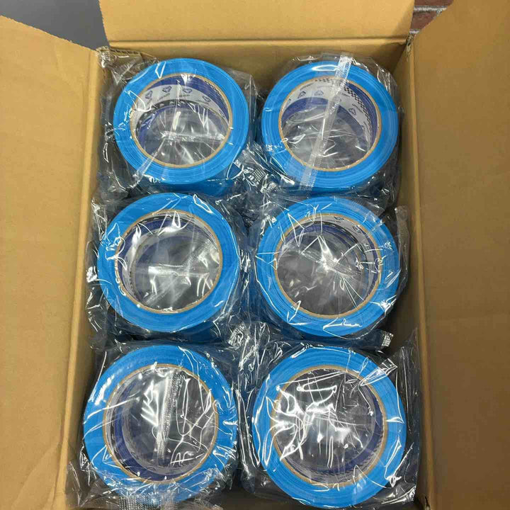 寺岡のPカットテープ 45mm×25ｍ 青 No.4140 2箱 72巻セット【藤沢店】