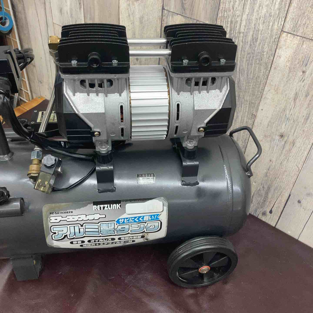 【中古品】 RETZ-LINK(コメリ) 常圧オイルレスエアーコンプレッサー RZ-SA1030EFR 【東大和店】