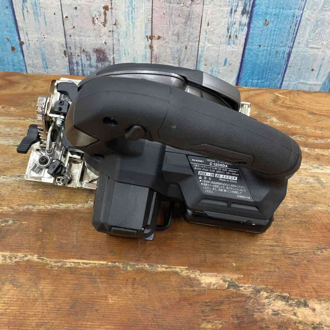 ◇HiKOKI(ハイコーキ) 10.8V 充電式 丸のこ C1205DA 125mm ストロングブラック 軽量2.2kg 蓄電池2個・充電器・ケース付 C1205DA(2LSBP)【柏店】