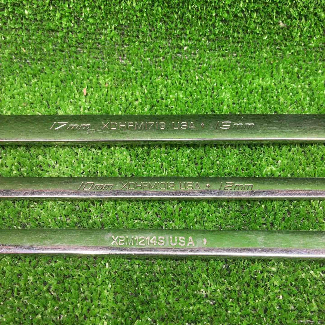 スナップオン S型レンチ SBXM1012、コンビネーションレンチ OEXM210B、OXIM8、ロングストレートメガネレンチ XDHFM1719、XDHFM1012、メガネレンチ XBM1214S 6点セット【藤沢店】