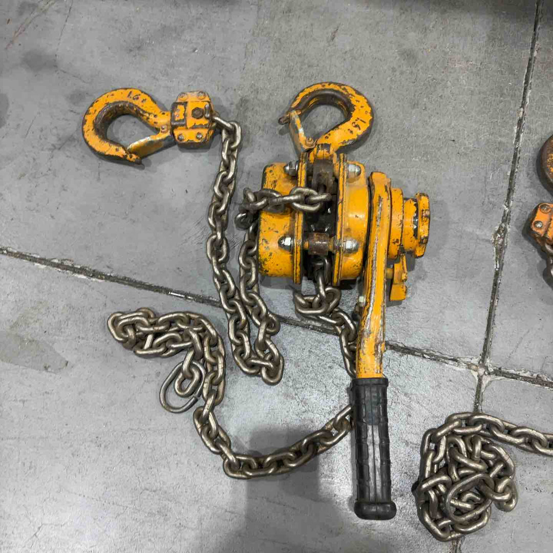 KITO/キトー レバーブロック L5型 LB016 荷重1.6t/1.6トン 揚程1.5m レバーホイスト ガッチャ 荷揚げ機 荷締め 3台セット【川口店】