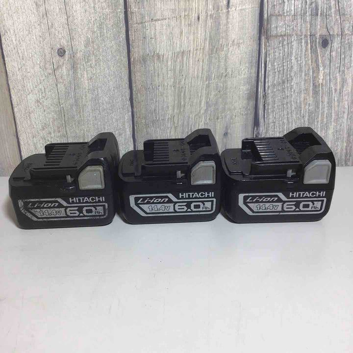 【中古品】 ハイコーキ HIKOKI 日立 リチウムイオン バッテリー 14.4V 6.0Ah BSL1460 3個 純正 純正品 【戸田店】