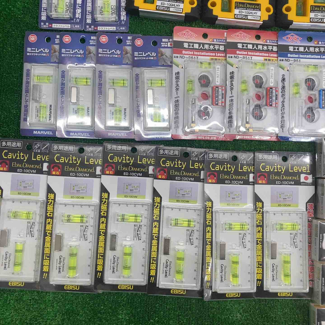 18go【未開封/送料無料】水平器 磁石モデル マグネット付き 40個まとめ売り エビスダイヤモンド KOD シンワ等【川越店】