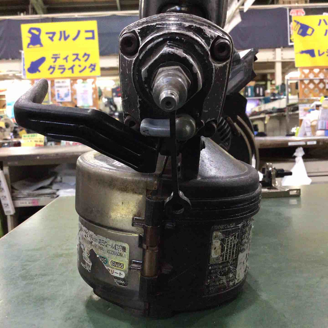 ◇HiKOKI(ハイコーキ) 高圧ロール釘打機 アブソリュートブラック パワー切替機構・エアダスタ付 NV65HR2(SAB)【川口店】