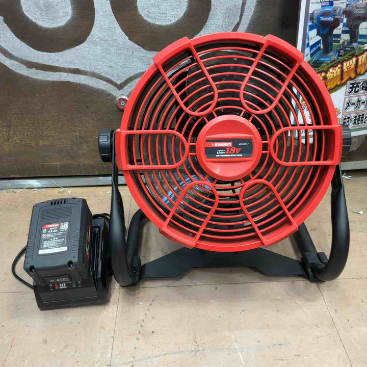 アストロ DC18V 充電式扇風機 RF817 バッテリー 充電器セット【草加店】