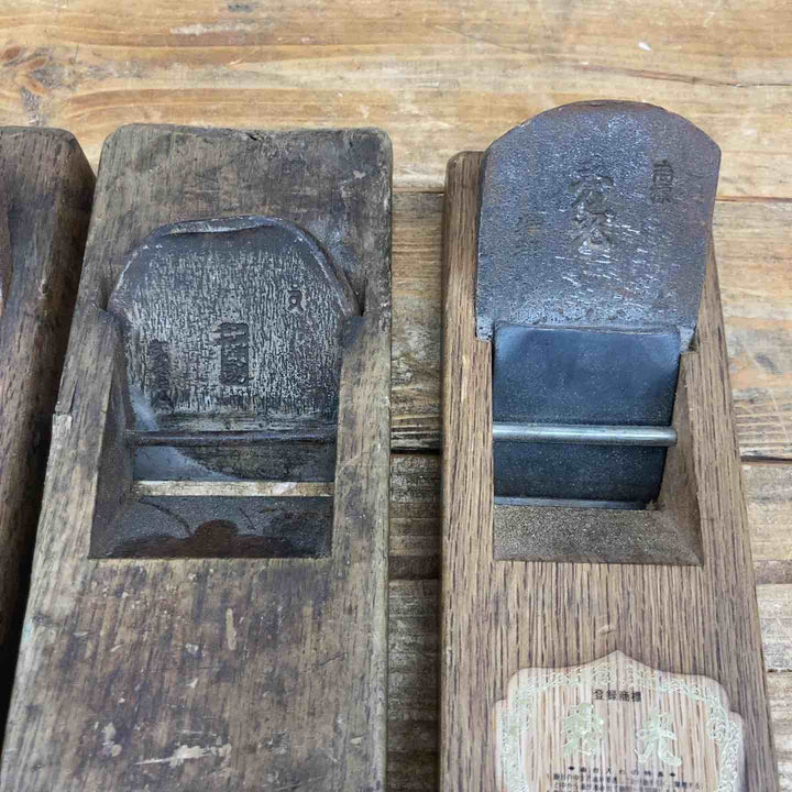 【中古品】 寛近、正宗、ミキライト、秀光、千代之助、鉋5個セット 鉋 かんな カンナ 和工具 大工道具 鑿 のみ 鋸 のこ 【東大和店】