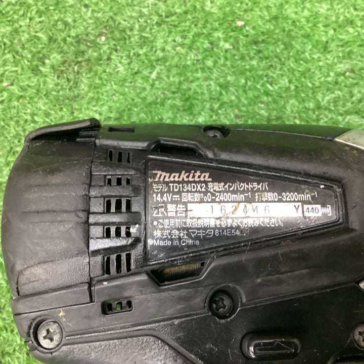 マキタ(makita) コードレスインパクトドライバー TD134DX2ZB 本体のみ 黒 回転数:0-2400回転/分 動作確認済み【川越店】