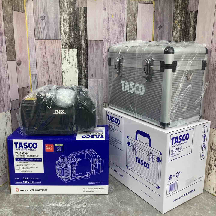 【未使用品】◇イチネン TASCO ACDC真空ポンプ STA150ZM (TA150CS-21) 本体+ケース【八潮店】