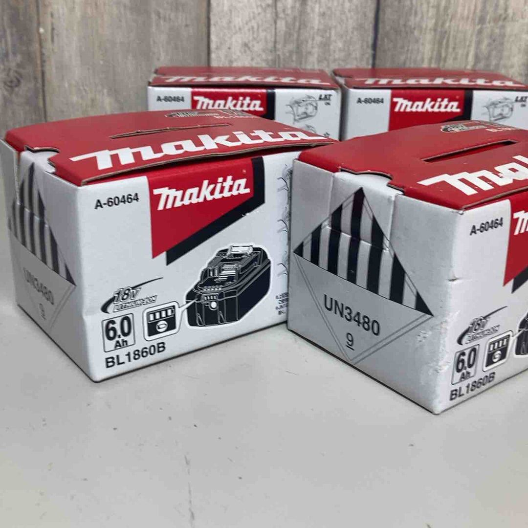 ▼マキタ(makita) リチウムイオンバッテリー 18V/6.0Ah BL1860B 6個セット 純正品【戸田店】