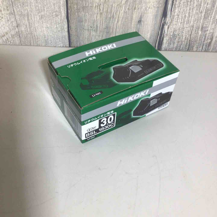 ◇ハイコーキ(HIKOKI ※旧:日立工機) リチウムイオンバッテリー 18V/3.0Ah BSL1830C 薄型軽量 0033-9781【戸田店】