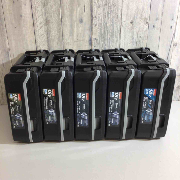 【未使用品】マキタ(makita) コードレスインパクトドライバー TD173DRGX TD173DRGXB TD173DRGXO 5台セット 青 ブルー 黒 ブラック オリーブ【戸田店】