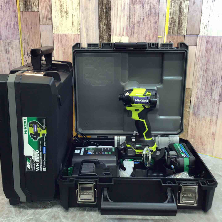 【未使用 2台セット】 ハイコーキ Hikoki 36V コードレスインパクトドライバ スパイダーイエロー WH36DD(2XHYSZ) 【八潮店】