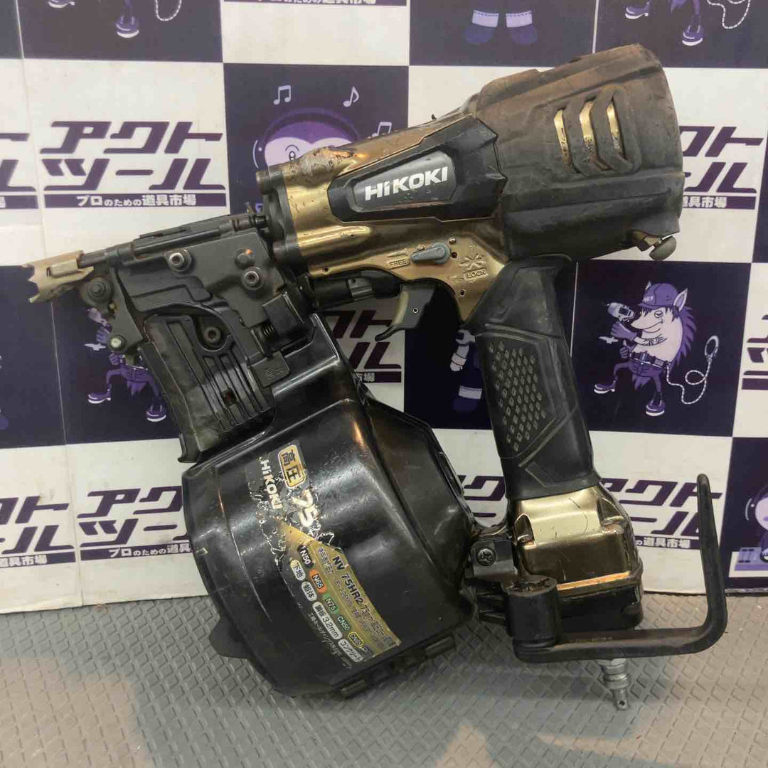 【中古品】ハイコーキ(HIKOKI ※旧:日立工機) 高圧エア釘打ち機 NV75HR2(S)【所沢店】