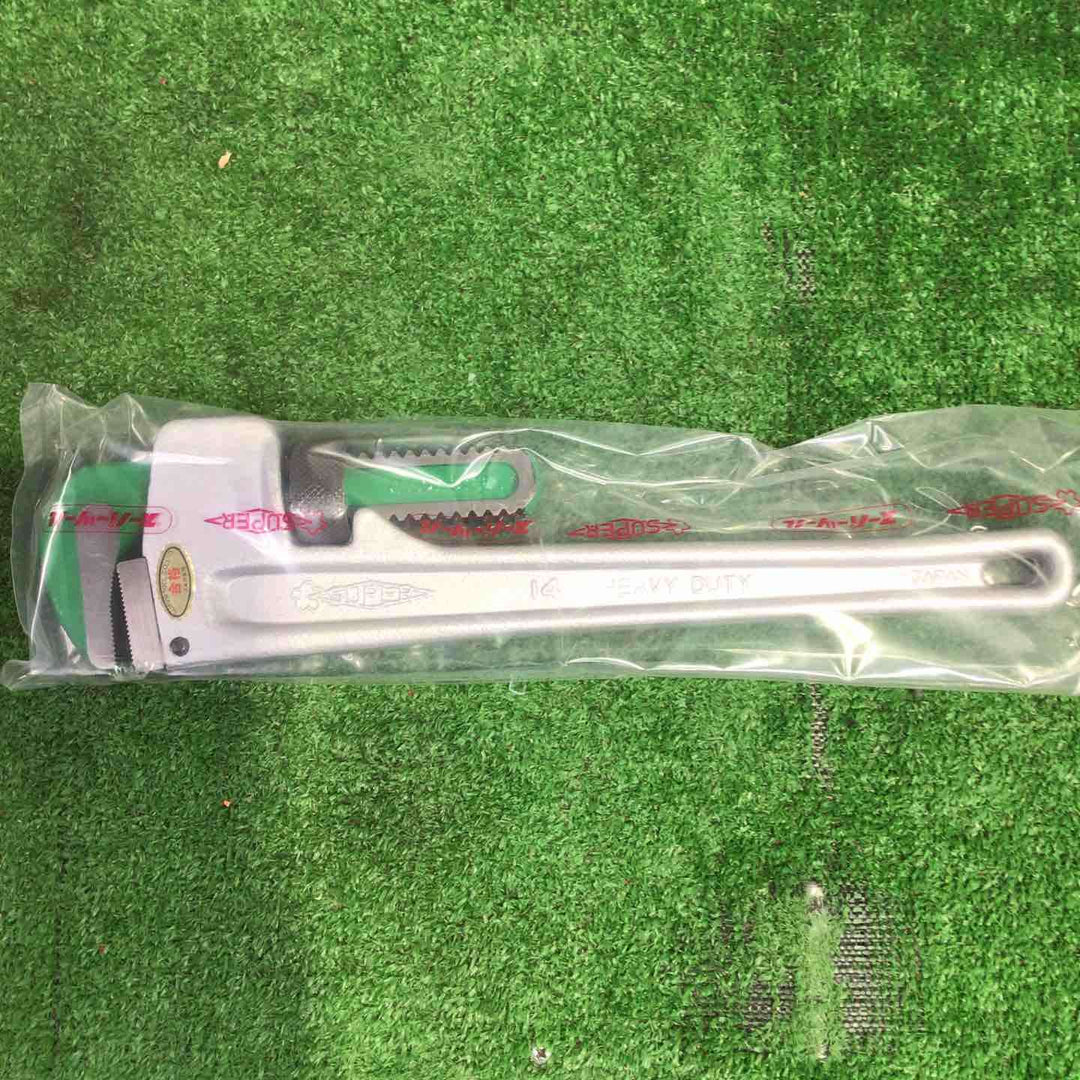 ◇スーパー アルミ製ストレートパイプレンチ(被覆管専用) AP-350N AP350N 6個入り【町田店】