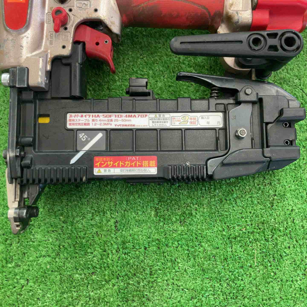【中古品】 マックス/MAX 高圧フロアタッカ・HA-50F1(D)/4MAフロア 【桶川店】