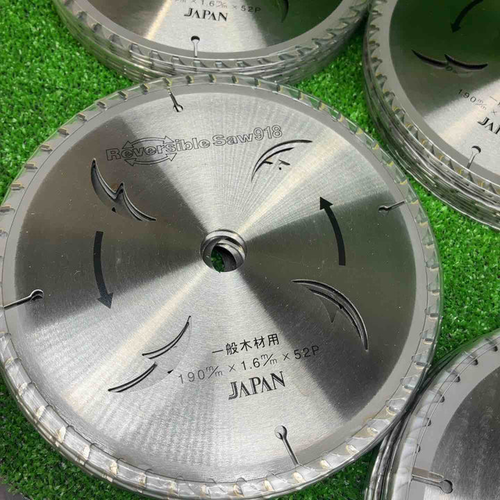 チップソージャパン リバーシブルソー918 一般木材用 190×1.6×52P 外箱なし 50枚セット【藤沢店】