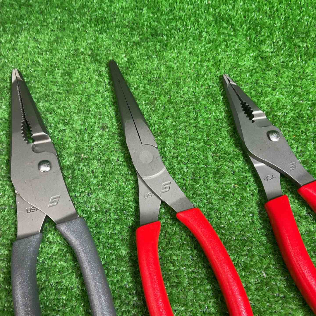 Snap-on ロングノーズスリップジョイントプライヤー LN46ACF、LN47ACF、597ACF/ニードルノーズプライヤー 95ACF 4点セット【藤沢店】