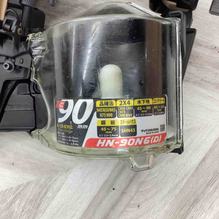 ★マックス(MAX) 高圧エア釘打ち機 HN-90N6(D)_サンドベージュ【越谷店】