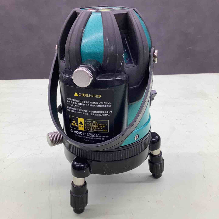 ◇VOICE レーザー墨出し器 5ライングリーンレーザー 矩十字・横 VLG-5X【越谷店】