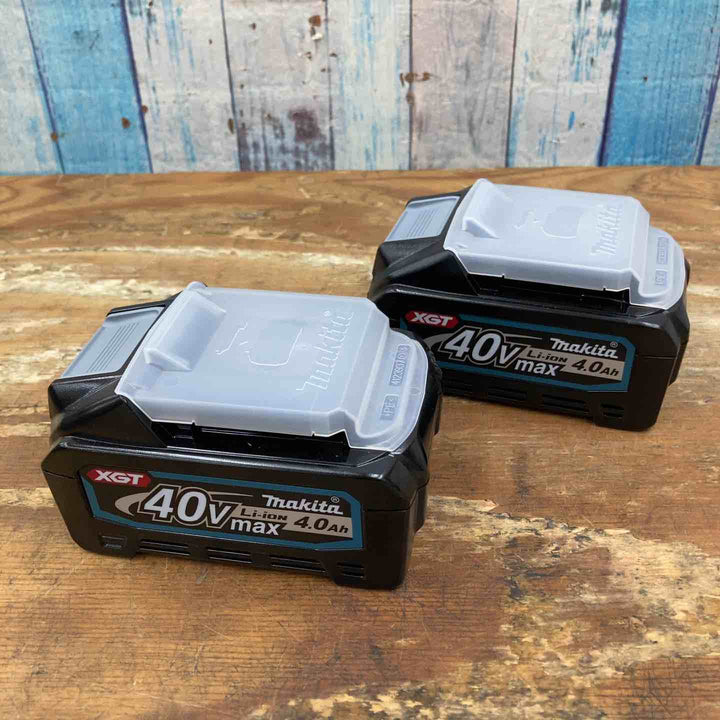 【未使用品】純正 マキタ(makita) リチウムイオンバッテリー 40Vmax/4.0Ah BL4040 純正品 2点セット まとめ売り【柏店】