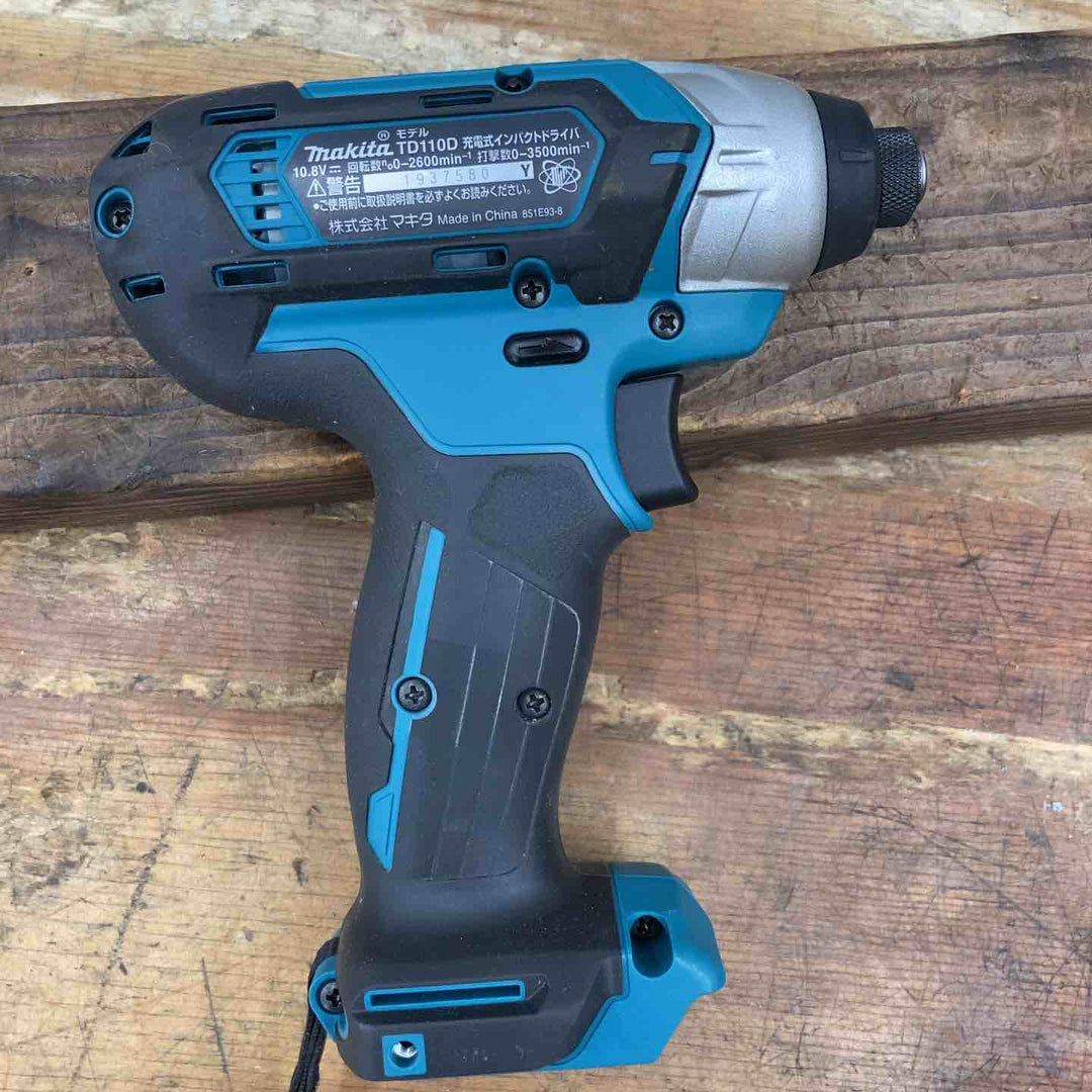 【中古品】☆マキタ(makita) コードレスインパクトドライバー TD110DZ 10.8V スライド式 バッテリー付き！【柏店】
