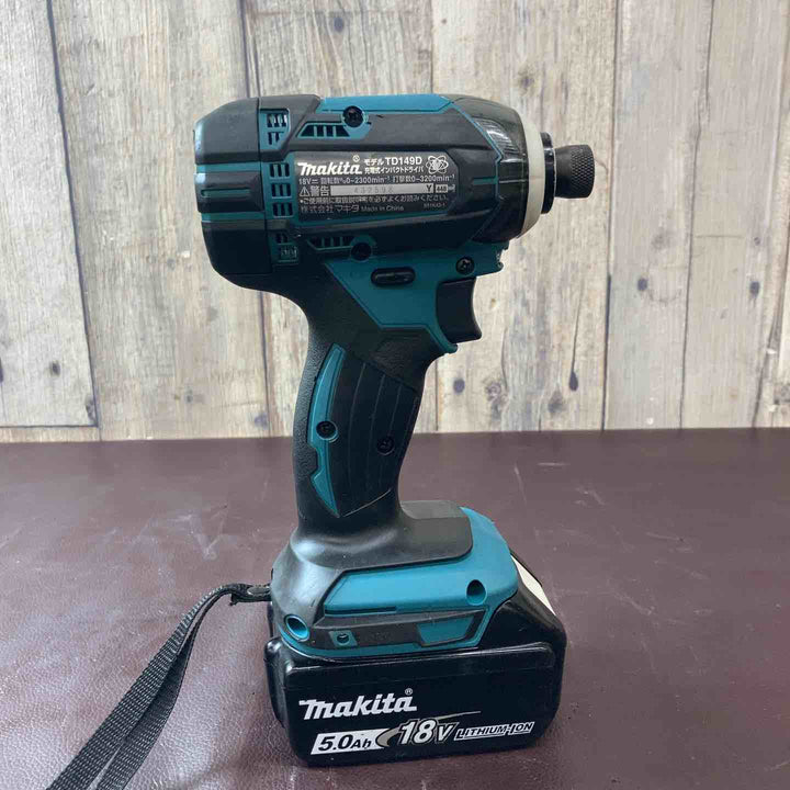 【中古品】マキタ(makita) コードレスインパクトドライバー TD149DZ 18V バッテリー1個付き【東大和店】