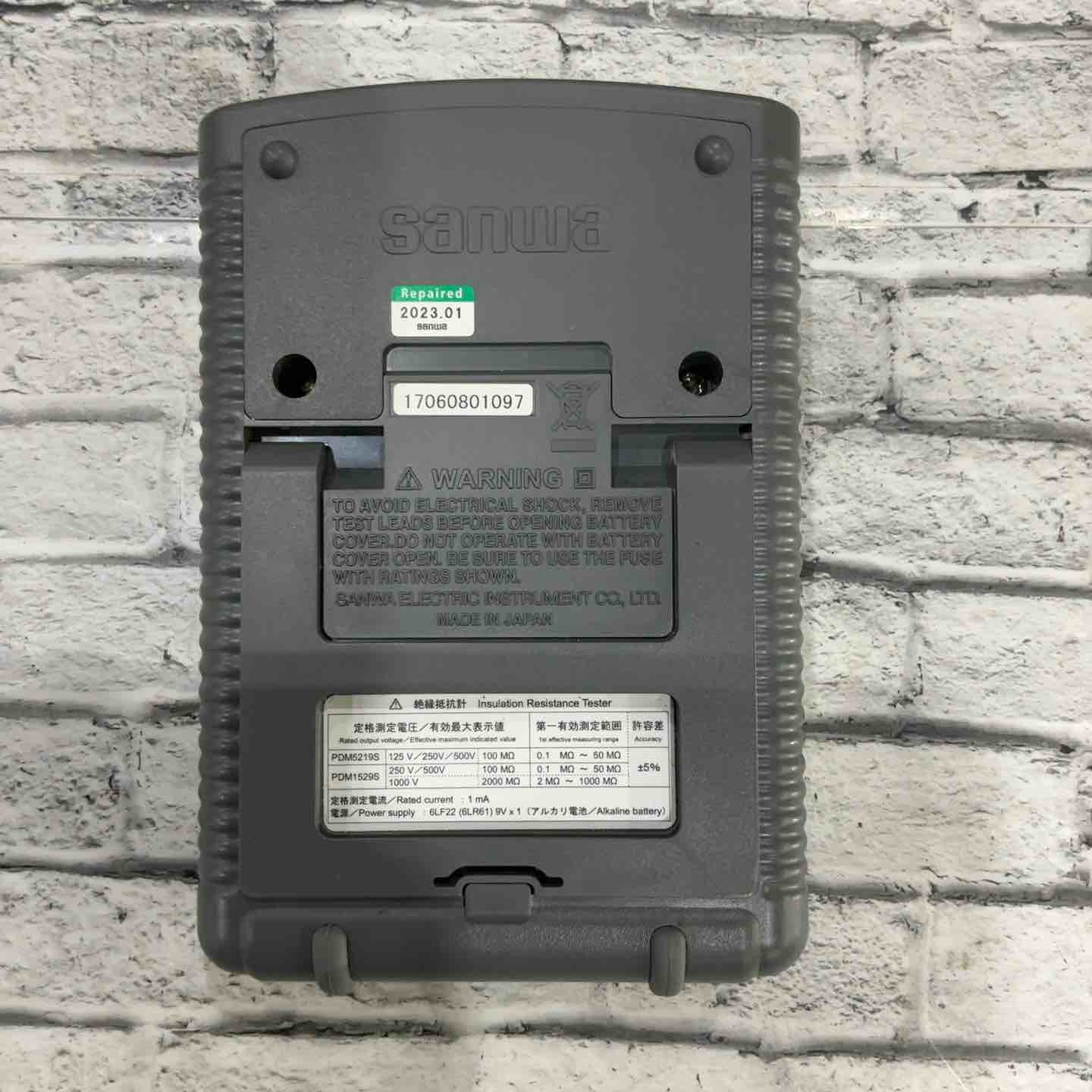 ◇三和電気計器(サンワ/sannwa) 3レンジアナログ絶縁抵抗計 PDM5219S