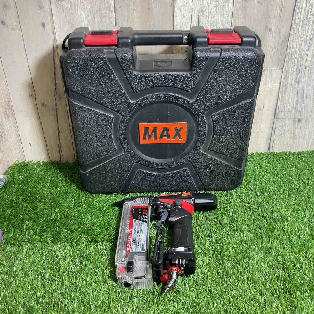 【中古品】★マックス(MAX) 高圧フィニッシュネイラ HA-55SF2(D)　ケース付属【戸田店】
