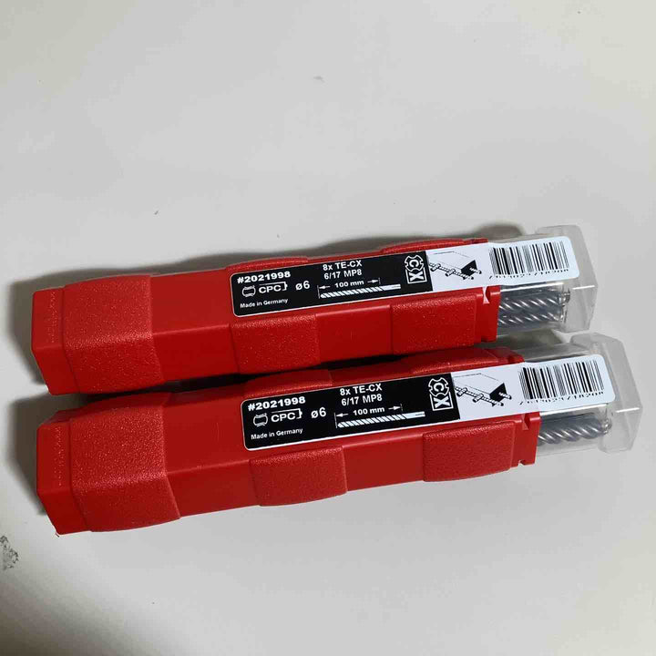 HILTI #2021998 TE-CX ハンマードリルビット φ6mm SDSプラス 8本入り 2箱セット【戸田店】