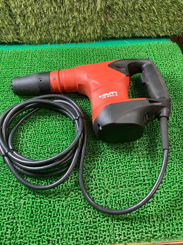 〇ヒルティ(HILTI) 電動ハンマ TE500-X　チャックタイプ: HEX 17　六角軸　重量4.8kg【川口店】