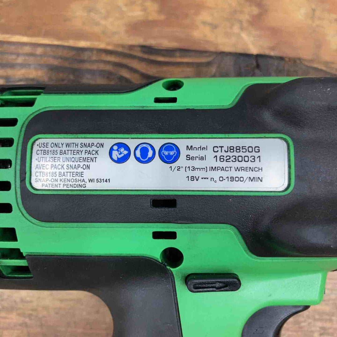 【中古品】◇Snap-on 18V 1/2 コードレスインパクトレンチ CTJ8850 バッテリー 充電器付き【柏店】