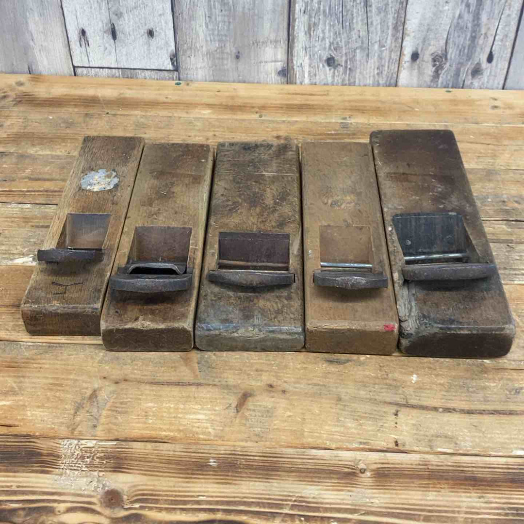 【中古品】 重定・國永・忠則・福三郎・長秀 鉋5点セット 鉋 かんな カンナ 和工具 大工道具 鑿 のみ 鋸 のこ 【東大和店】
