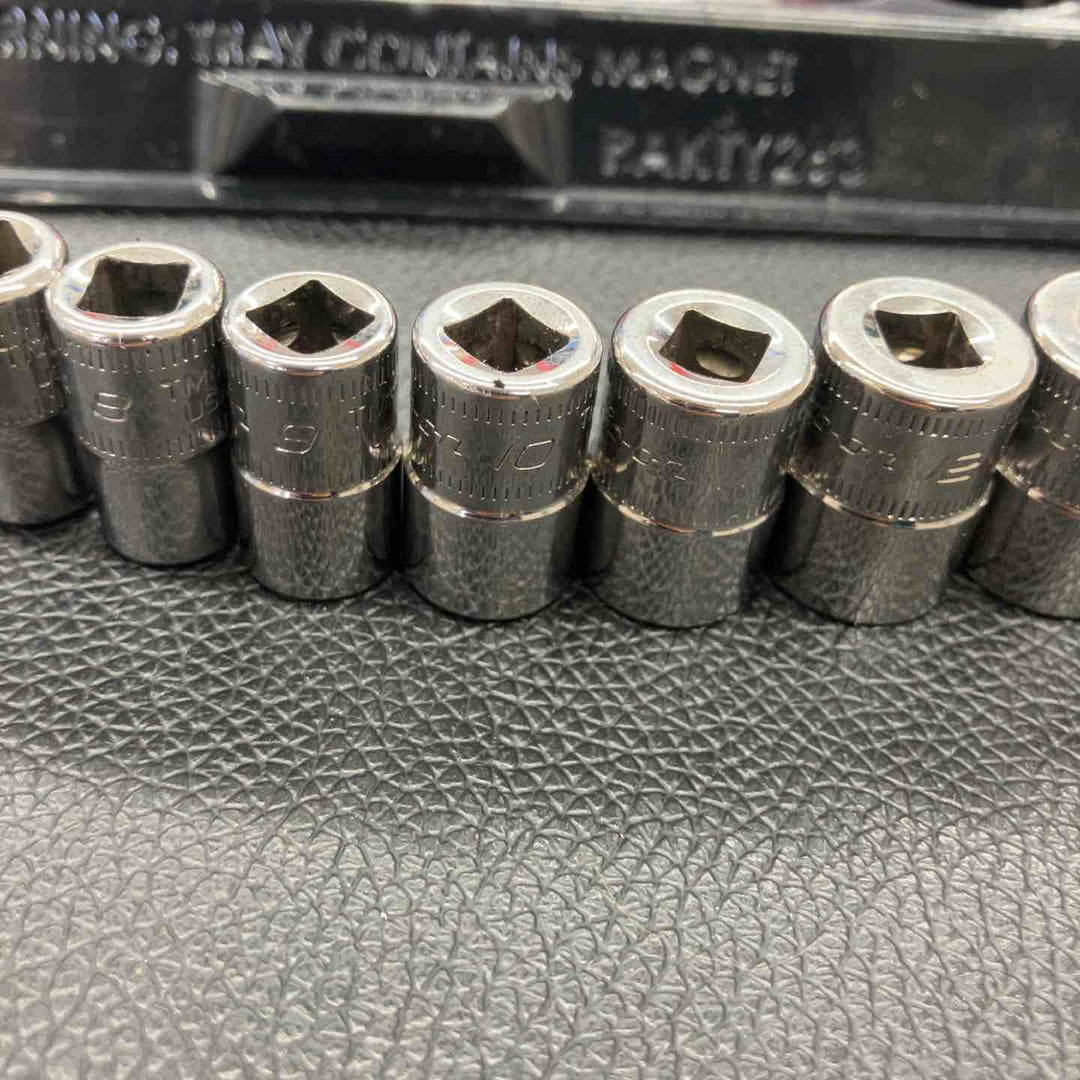 スナップオン 1/4シャローソケット11個 TMM5・5.5・7～15 ※6サイズ無し（TMM6）【八潮店】