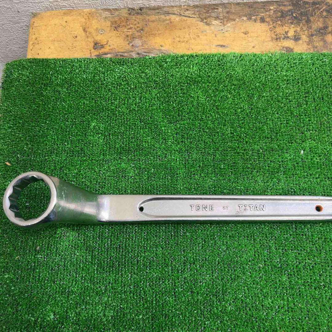 TONE トネ チタンシノ付メガネレンチ M22-トルシャーボルト トルシアボルト用【草加店】