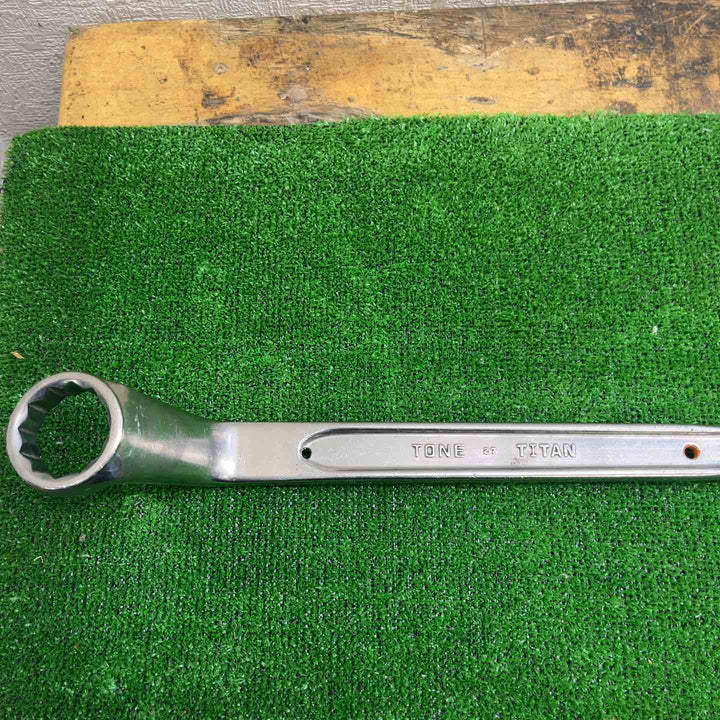 TONE トネ チタンシノ付メガネレンチ M22-トルシャーボルト トルシアボルト用【草加店】