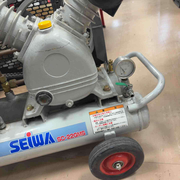 【店頭受取り限定】◇セイワ(seiwa) エンジンコンプレッサー SC-22GMS【草加店】