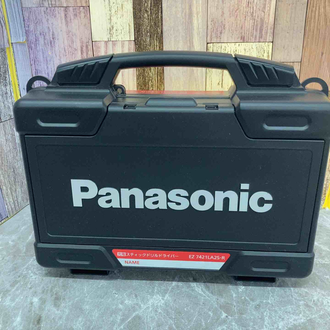 【未使用品】◇パナソニック Panasonic 7.2V コードレススティック ドリルドライバー 赤 EZ7421LA2S-R バッテリー2個【八潮店】