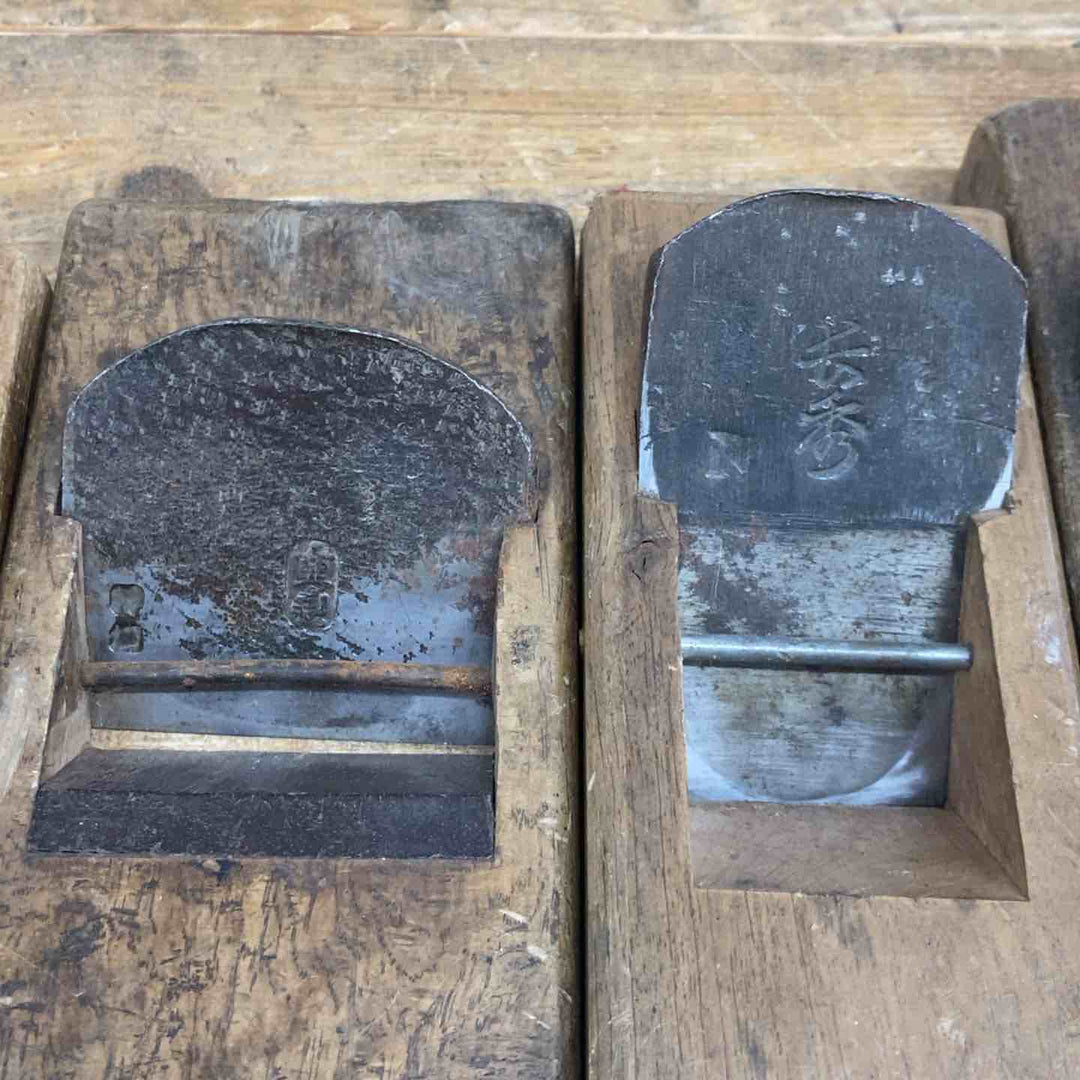 【中古品】 重定・國永・忠則・福三郎・長秀 鉋5点セット 鉋 かんな カンナ 和工具 大工道具 鑿 のみ 鋸 のこ 【東大和店】