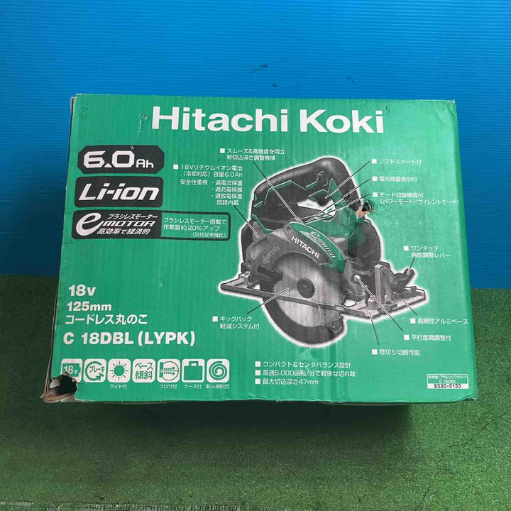 ★ハイコーキ(HIKOKI ※旧:日立工機) 125mm コードレス丸のこ C18DBL(LXPK)【岩槻店】