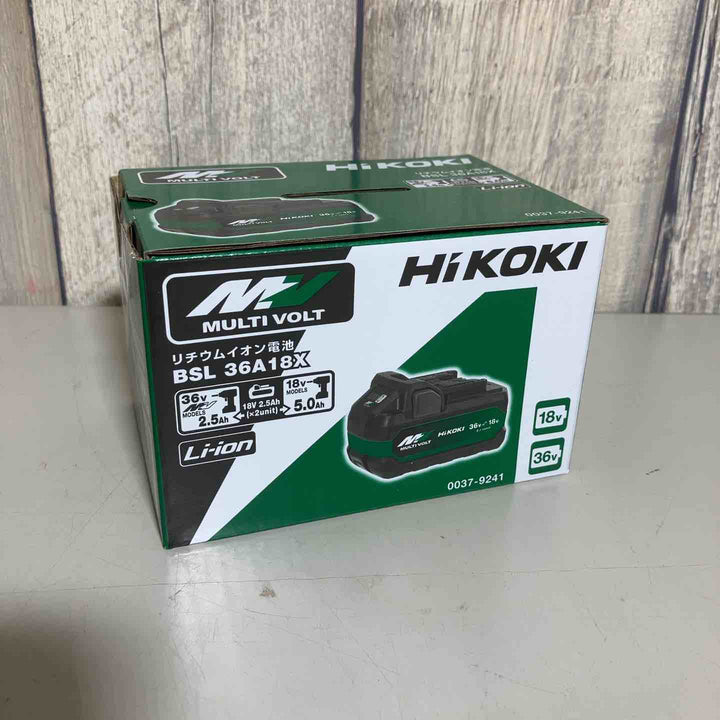 ★ハイコーキ(HIKOKI ※旧:日立工機) リチウムイオンバッテリー 36V/2.5Ah BSL36A18X【戸田店】