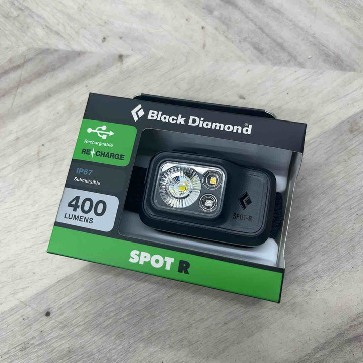 Black Diamond スポット400-R グラファイト マイクロUSBポートを備えた充電式モデル!!【越谷店】