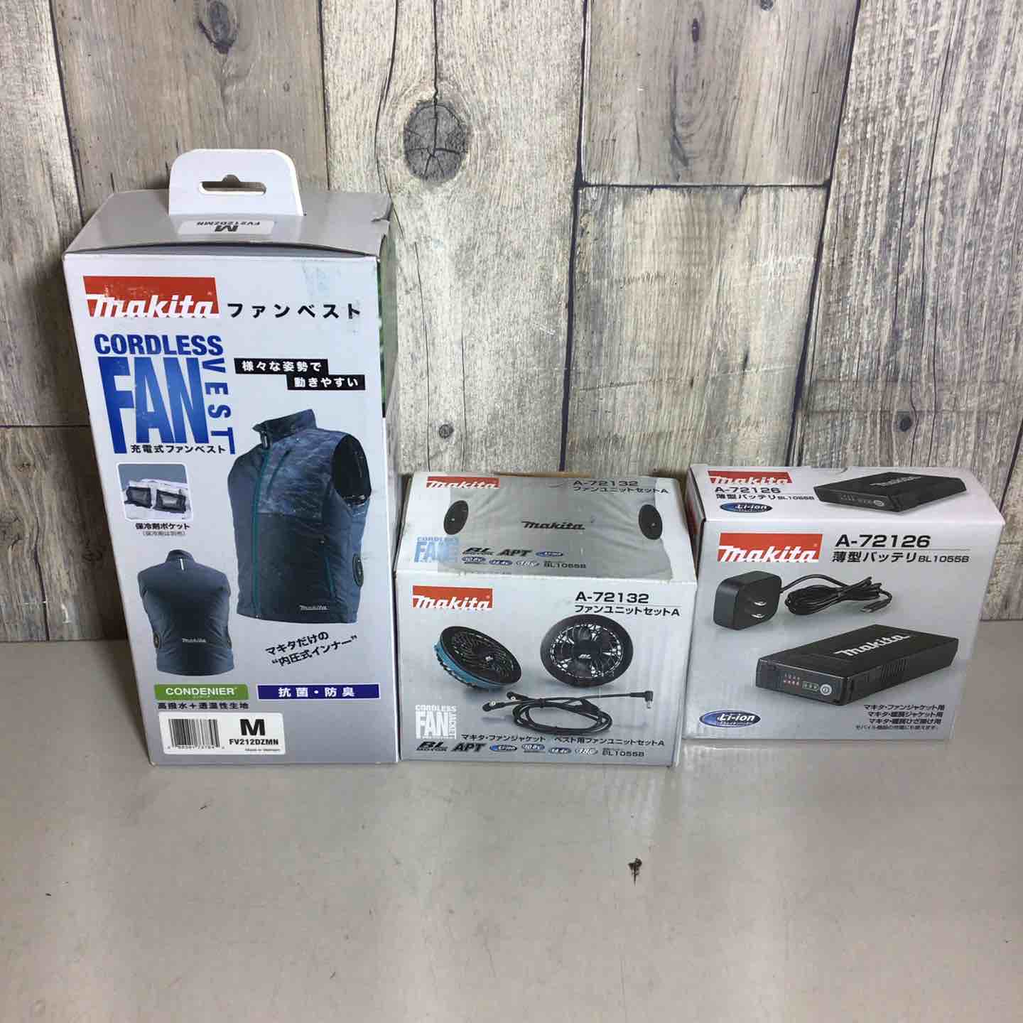 未使用品】 makita マキタ A-72126 A-72132 ファン ベスト 未使用品】 makita マキタ A-72126 A-72132 ファン ベスト