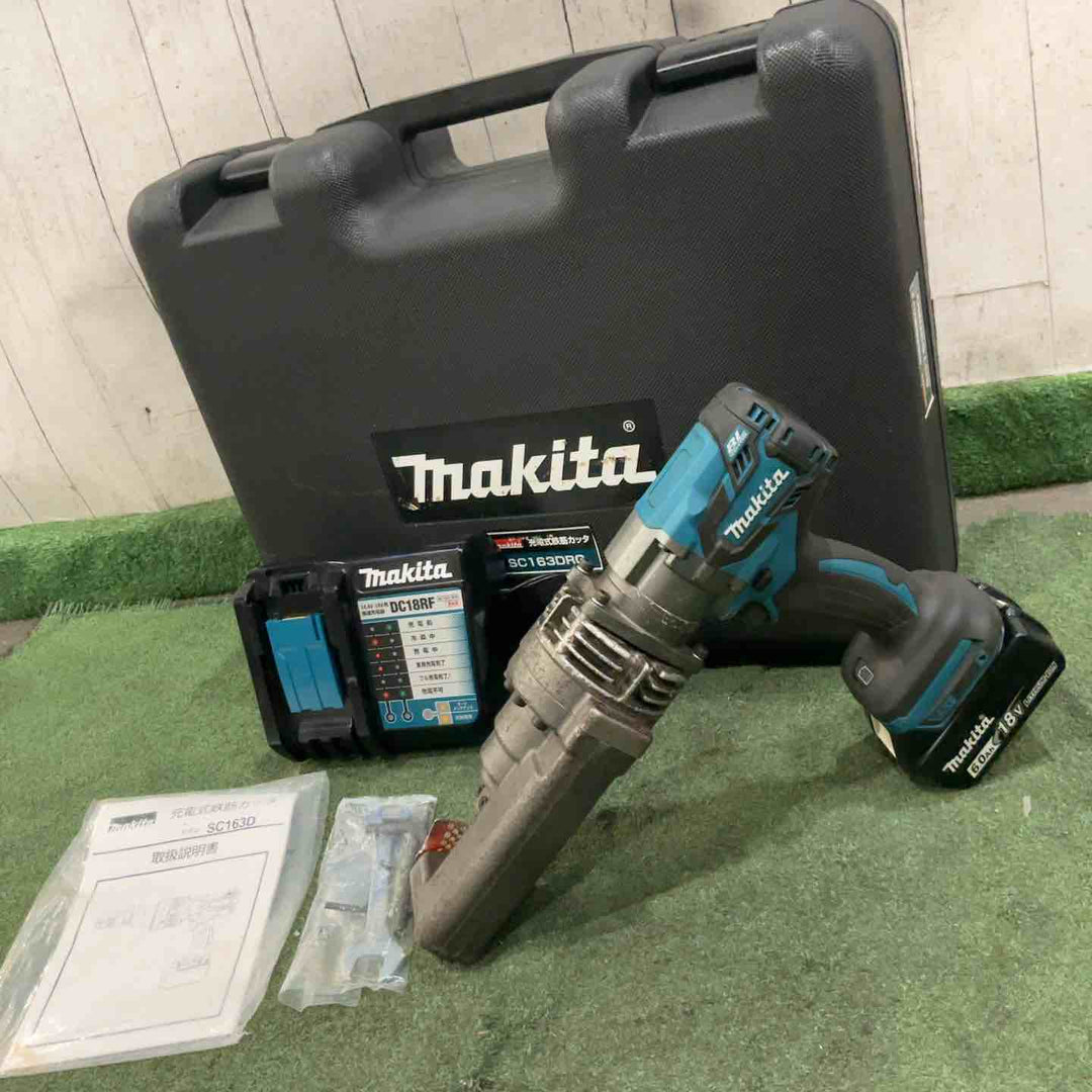★マキタ(makita) コードレス鉄筋カッター SC163DRG 18V フルセット 動作確認済【川口店】